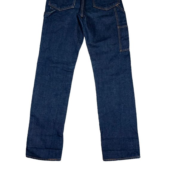 Big John Mens Denim Overalls 28 30 Dark Wash Thick Denim High Quality Workwear - Picture 8 of 10